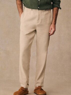 NWT OCTOBRE SHANE TROUSERS NATURAL